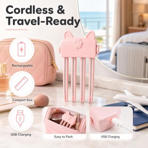 Wireless Heated Root Volumizer Clip, Pink - Image 6