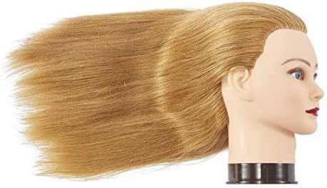 20-22" Mannequin Head with 100% Human Hair for Hairdresser - Image 3
