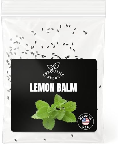 SproutMe Lemon Balm 200+ Seeds for Planting, Non-GMO Herbal Tea Herb by SproutMeSeeds