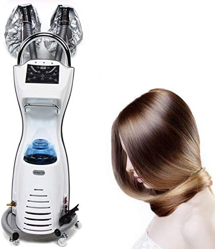 7 in 1 Professional Stand Hair Steamer Dryer, 110V Orbiting Rollerball Color Processor w/ Rolling Base, Floor Hooded Treatment Perming Machine by DNYSYSJ