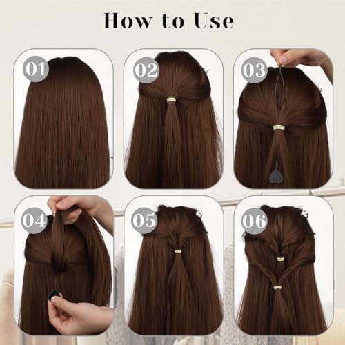 12PCS Hair Beader Tool for Hair Braids, Loading Beads on Hair Braids Beader Tool Quick Automatic Beads Loader Black Hair Bead Maker Threading Applicator Set for Hair Tail Ponytail Styling Maker - Image 6