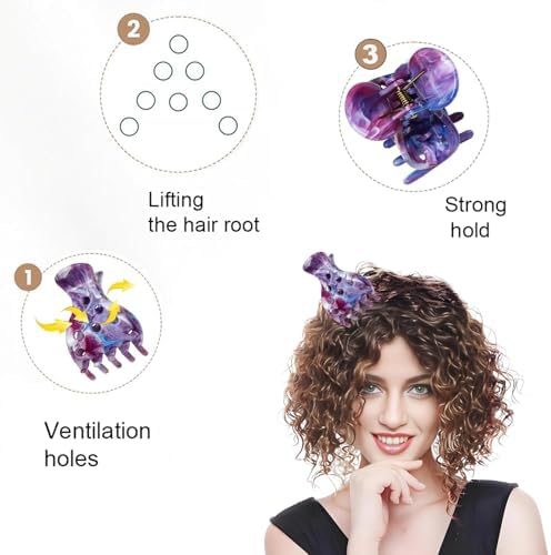 10 PCS Hair Volume Clip for Thick Hair, Root Clips for Curly Hair Volume - Image 3