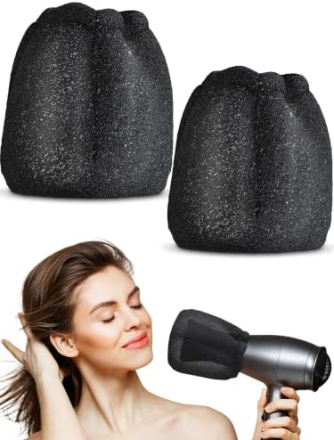 Sock Diffuser for Hair Dryer, Travel Diffuser Sock for Curls, 2 Pcs by V-TOWER