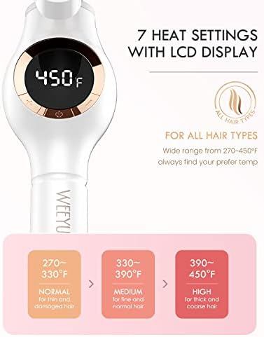 WEEYUM 3/4 Inch Long Curling Iron/Wand for Short Hair, Dual Voltage - Image 4