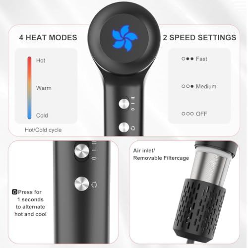 ZPP High Speed Ionic Hair Dryer with Brushless Motor and Low Noise - Image 5