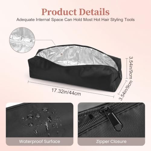 Hot Tools Travel Bag Heat Resistant Pouch for Hair Curling Iron - Image 2