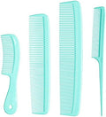 Mars Wellness 4 Piece Professional Green Comb Set for Women, Men -USA MADE by MarsWellness