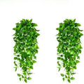 Fake Hanging Plants 2pcs Artificial Hanging Plant for Indoor Outdoor Faux Pothos Vines Greenery Garlands for Wall Home Aesthetic Patio Kitchen Living Room Farmhouse Shelf Office Decor (No Baskets) by Unknown