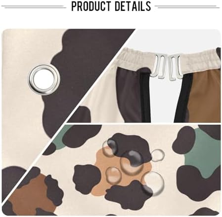 ALAZA Vintage Elegant Leopard Spot Barber Cape for Men Women, Waterproof Haircut Apron Beard Shaving Bib Hair Cutting Cloth 55 x 65 Inch - Image 4