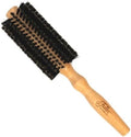 Fuller Brush Natural Beechwood Hairbrush - Ergonomic Contoured Handle - Genuine Boar Bristles - Spiral Tufting Pattern for Curls & Bobs - Style & Wave with Natural Shine (All Round) by FullerBrush