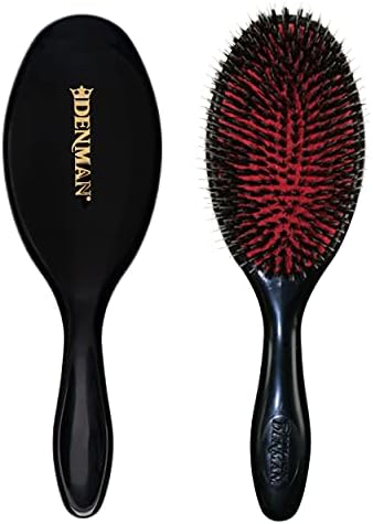 Denman Boar Bristle Hair Brush – Smoothing & Shine Enhancing for Slick Back Styles, Curl Defining & Detangling. Natural Bristles for all Hair Types for Women & Men by Unknown