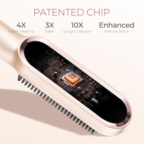 TYMO Ring Hair Straightener Brush, 2-in-1 Straightening Brush & Hot Comb - Image 6