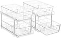 Vtopmart 2 Pack Larger Pull Out Bathroom Under Sink Organizer (M-Standard) by Vtopmart