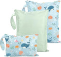 RelaxScene Wet Dry Bags Water Resistant - 3 Pack Reusable Waterproof Wet Dry Bag for Swimsuits & Baby Clothes - Leakproof Storage Pouch Bag for Travel & Baby Diaper - Travel Laundry Daycare Bags by RelaxScene