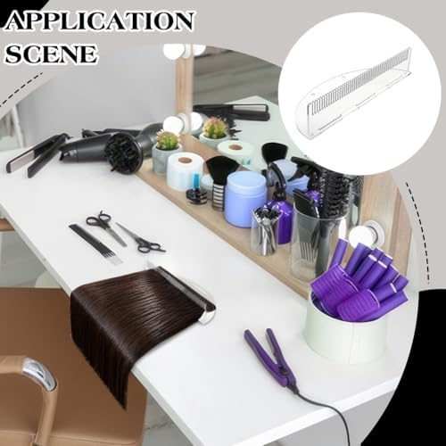 NBEADS 2 Sets Hair Extension Holder, Acrylic Hair Extensions Stand Organizer Hair Hanger Tool for Washing, Coloring, Styling, Blow-Drying of Weft, Clip-In, Clear, 9.9x3.5x2 Inch - Image 4