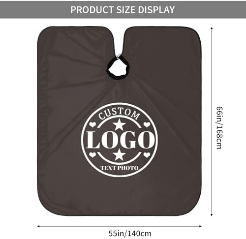 Custom Barber Cape Customized Haircut Capes Logo Text Photo Salon Hairdressing Apron for Home and Barbershop - Image 5