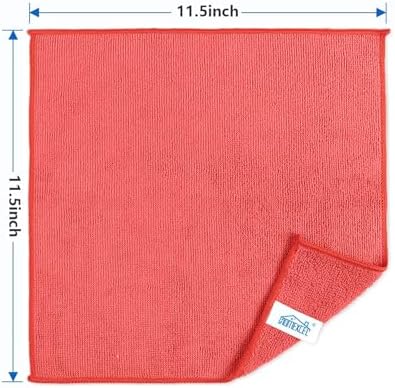 HOMEXCEL 100PK Microfiber Cleaning Cloth, Cleaning Rag for Home, 11.5x11.5 - Image 7