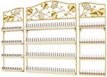 EBANKU Metal Nail Polish Racks, Gold Flower Shape Display Rack Cosmetic Display Case Lipstick Perfume Wall-mounted Shelf Essential Oil Organizer for Home Spa Nail Salon Shop by EBANKU