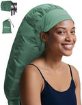 Boloye Hair Dryer Bonnet Attachment – 28.5" XL Hooded Dryer Cap for Faster Drying & Deep Conditioning, Extra-Large Space Fits Thick, Curly Hair & Styling Tools (Green, Extra Large) by Boloye