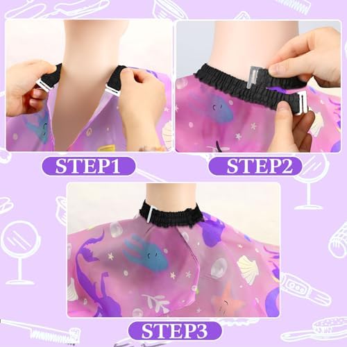 FEBSNOW Kids Hair Cutting Cape, Professional Barber Cape with Duster Brush - Image 6