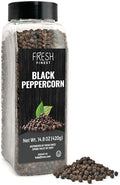 Fresh Finest Black Peppercorns 14.8oz - Premium Quality Whole Black Pepper - All-Natural, Non-GMO, Gluten-Free, Kosher - Perfect for Grinders, Cooking, and Seasoning by FreshFinest