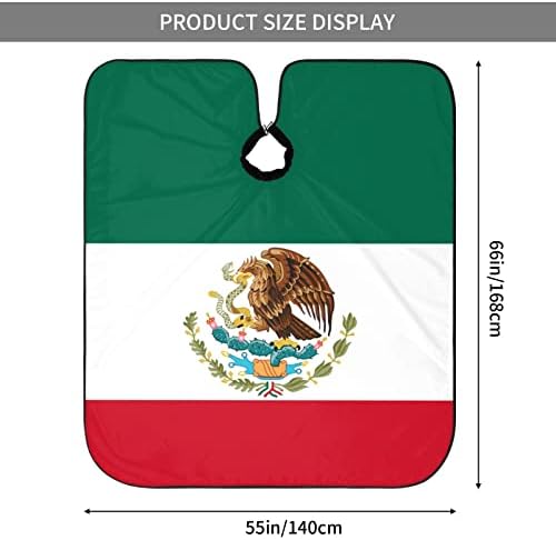 Mexican Flag Barber Cape - Hair Cutting Cape Apron for Clients - Men & Women - Image 6