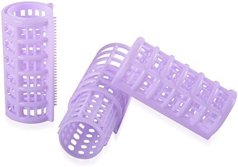 8 Pcs Plastic Hair Rollers Home DIY Hair Styling Tools Pro Salon Portable Curlers Clips for Women Ladies(Big Size) - Image 3