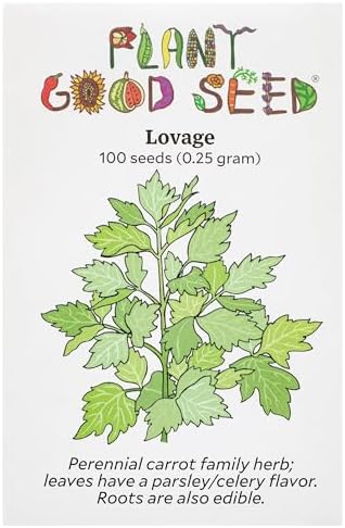 Organic Lovage Seeds for Planting: 100 Count by ThePlantGoodSeedCompany