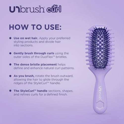 FHI Heat UNbrush Curl Detangling Brush for use on Wet Hair Only - Image 6