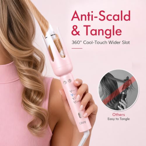 Ukey Automatic Curling Iron Hair Curler 1.25 Inch for Long&Short Hair - Image 3