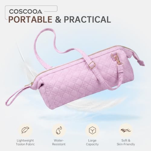 Large Quilted Hair Tools Travel Bag Compatible Waterproof Wide-Open - Image 4