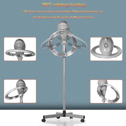 AceFox Stand Hair Dryer, Orbiting Rotating Hair Processor, Hair Dryer Accelerator, Perm Styling - Image 3