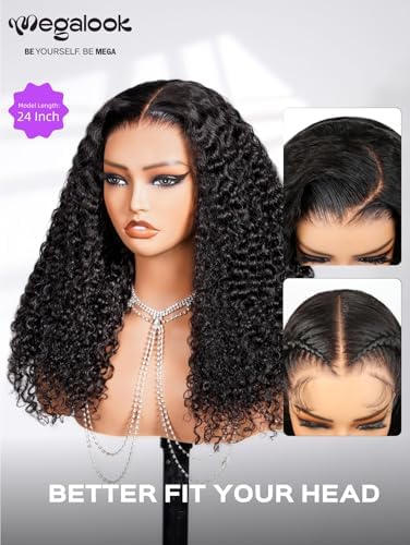 6x5 HD Lace Closure Glueless Curly Human Hair Wig 24 Inch - Image 6