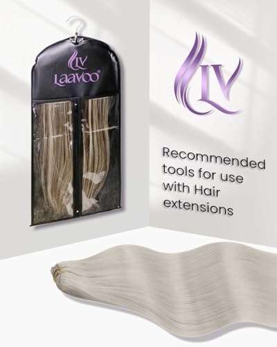 LaaVoo Clip In Hair Extensions, for party, 16 Inch 5Pcs 80g - Image 4