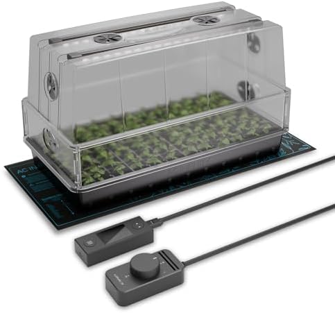 AC Infinity Large Humidity Dome Kit 6x12 w/ LED Grow Lights & Seedling Mat by ACInfinity