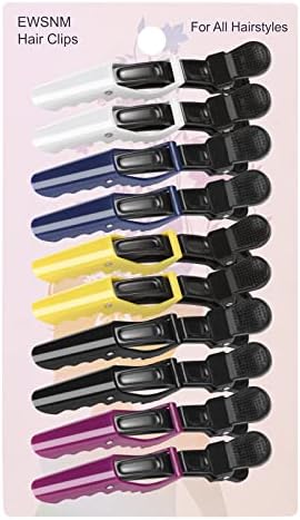 Pastel Alligator Hair Clips Set - 10 Non-Slip Sectioning Clips for Styling - Image 3