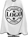 Custom Barber Cape Customized Haircut Capes Logo Text Photo Salon Hairdressing Apron for Home and Barbershop by Custom