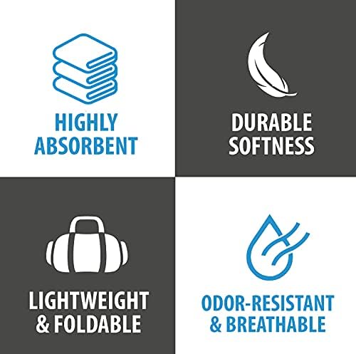 OlimpiaFit Quick Dry Towel - 3 Size Pack of Lightweight Microfiber Travel Towels w/Bag - Fast Drying Towel Set for Camping, Beach, Gym, Backpacking, Sports, Yoga & Swim Use - Image 3