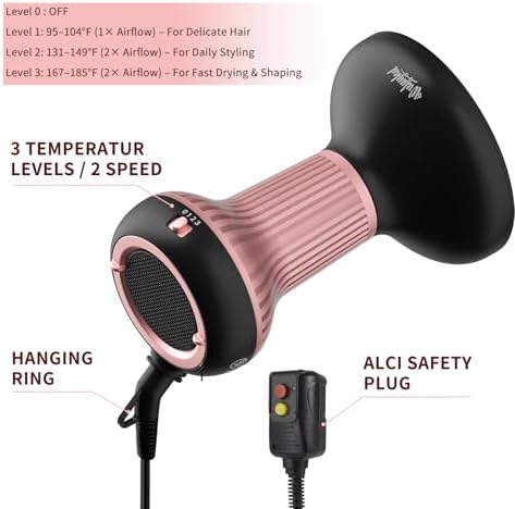 Diffuser Hair Dryer for Curly Hair, Enhances Curls and Volume Hair Diffuser - Image 3