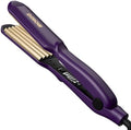 DSHOW Hair Crimper for Women - Crimping Iron with Titanium Ceramic Plates, 5 Adjustable Temps (140C-220C), Volumizing Crimper for 80s Fluffy Hairstyle, Auto Shut-Off, Dual Voltage Styling Tool[Purple] by DSHOW