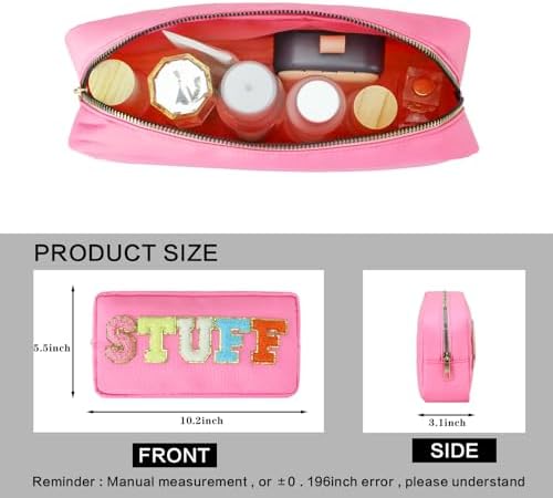 DYSHAYEN Small Cosmetic Bag, Pink Stuff - Image 4