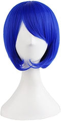 MapofBeauty Women Short Straight Cosplay Party BOB Wig (Navy Blue) by MapofBeauty