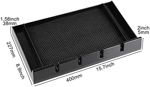 Barber Clipper Tray Organizer, Trimmer, Corded Clippers Holder for Hairdresser, Salon Station Haircut Tools Keeper with Anti-Slip Mat - 15.7" L x 8.9" (Rectangle) - Image 6