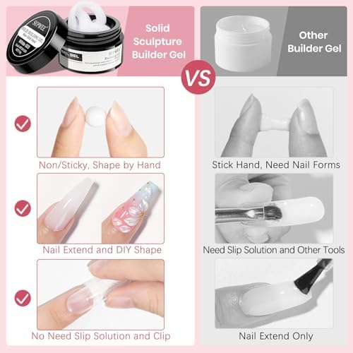 3D Sculpting Gel for Nail Art 3d Gel Nail Art Non Stick Hand - Image 4