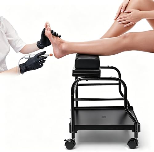 Elitzia Pedicure Cart with Wheels & Leg Pads, Salon Trolley Nail Foot Care by ElitziaCare