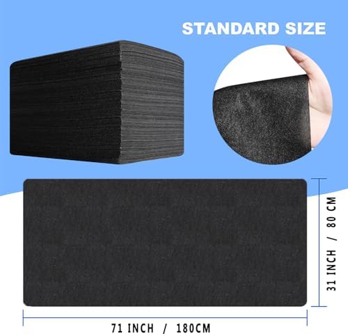 Disposable Bed Sheets 100 Pcs 31" x 71" Massage Table Sheets Non Woven Fabric SPA Bed Cover Breathable for Massage Beauty Tattoos（Black） - Image 3