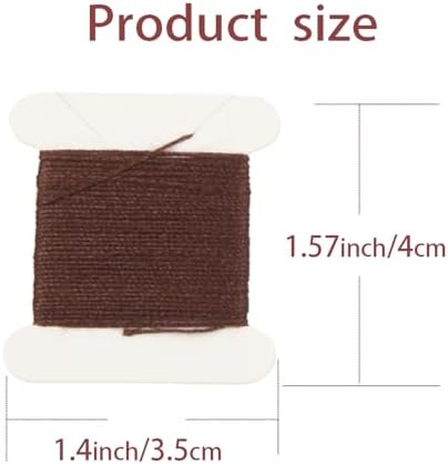 20 Pieces Hair Extension Clips, Dark Brown Wig Clip with Needle and Thread - Image 3