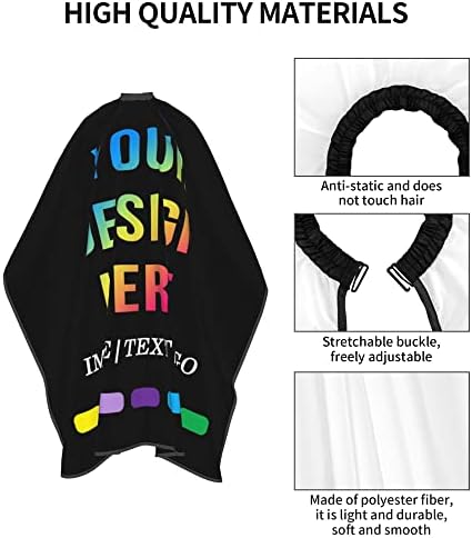 Barber Cape Hello Girl Gorgeous Glitters Eyelash Salon Apron Hair Cutting Cape Barbershop Kits For Women 55''X66'' - Image 4