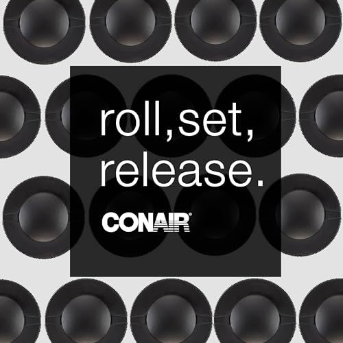 Conair Hot Rollers for Long,Medium & Short Hair,12 Jumbo 1 ½" Heated Hair Rollers with Clips,Hot Curlers for Women,Volume & Curls,Amazon Exclusive,Black,(Pack of 4) - Image 7
