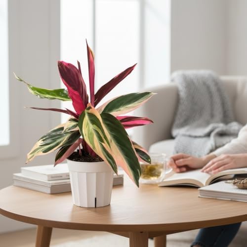 Live Plants, Stromanthe Triostar, Pet Friendly, Pet Safe, Air Purifying Plant, 14-16 inch Tall, houseplant, Live Indoor Plant, Easy to Care, Rare Plant, 4 inch Pot by Hopewind - Image 5